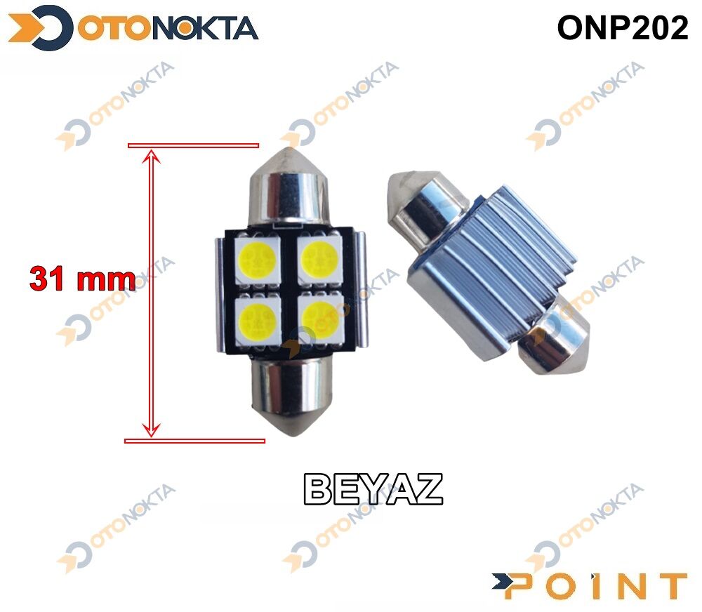 SOFİT AMPÜL CANBUS 4 LED 31MM JAPON TİP BEYAZ 0765