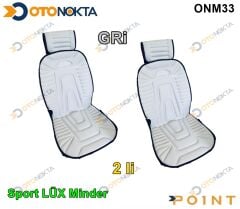 MİNDER SPORT LÜX 2 Lİ ALKANTRA KUMAŞ GRİ