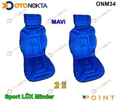 MİNDER SPORT LÜX 2 Lİ ALKANTRA KUMAŞ MAVİ