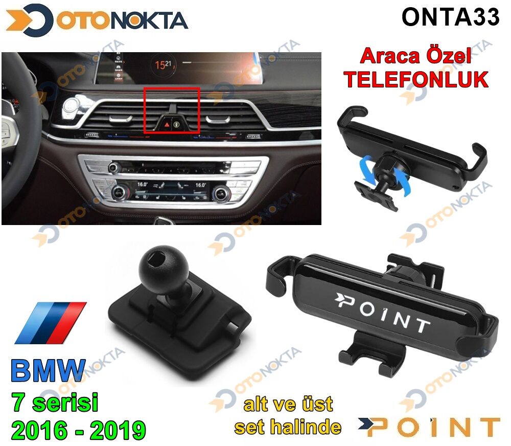 ARACA ÖZEL TELEFON TUTUCU BMW 7 SERİ 16-19 POİNT