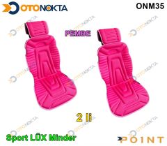 MİNDER SPORT LÜX 2 Lİ ALKANTRA KUMAŞ PEMBE