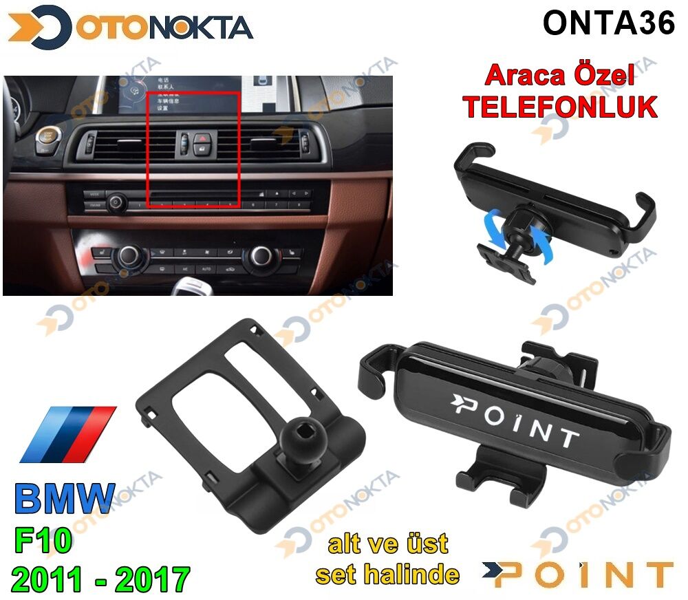 ARACA ÖZEL TELEFON TUTUCU BMW 5 SERİ 11-17 POİNT