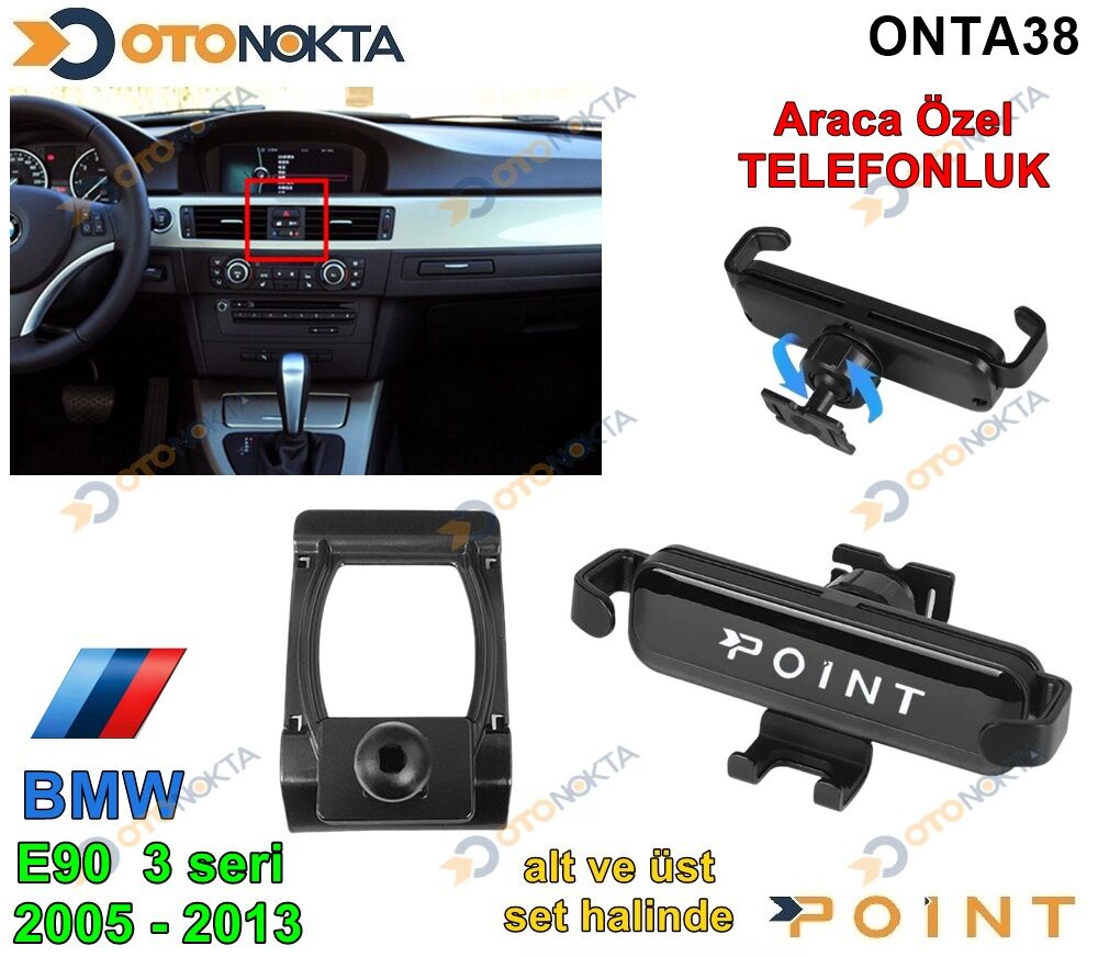 ARACA ÖZEL TELEFON TUTUCU BMW 3 SER 2005-12 POİNT