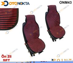 MİNDER SERME 2 Lİ ULTRA KALİTE SİYAH KIRMIZI YERLİ