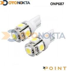 PARK AMPÜLÜ EKONOMİK 5 LED BEYAZ T10-05 POİNT