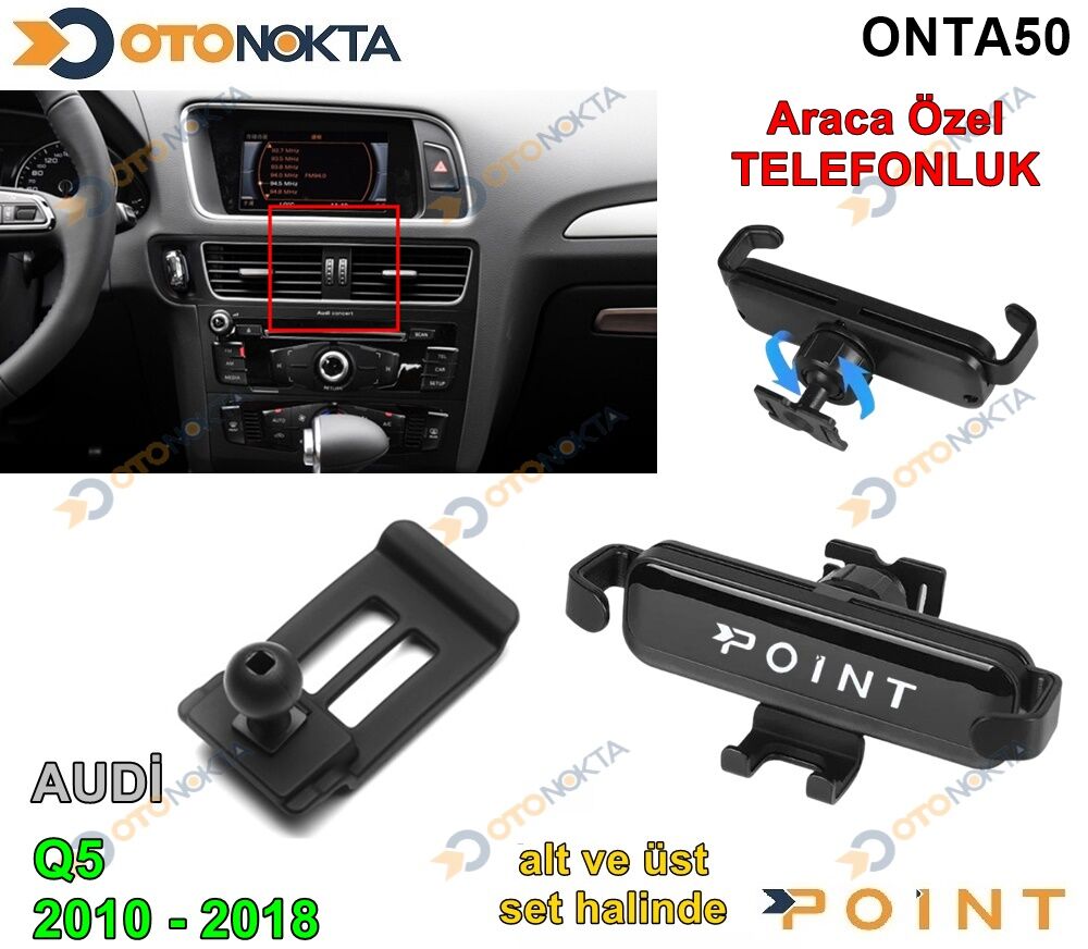 ARACA ÖZEL TELEFON TUTUCU AUDİ Q5 2010-2018 POİNT