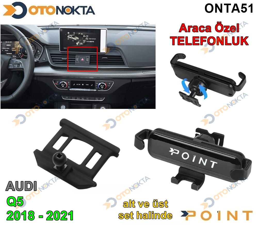 ARACA ÖZEL TELEFON TUTUCU AUDİ Q5L 2018-2021 POİNT