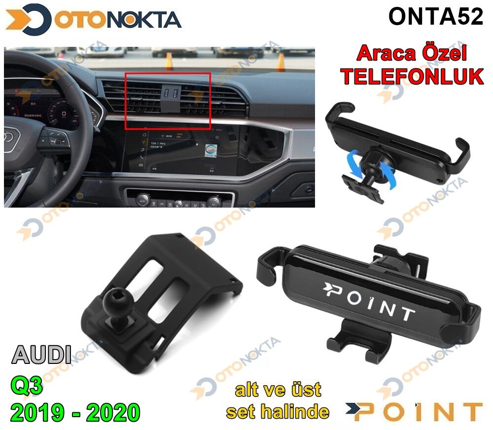 ARACA ÖZEL TELEFON TUTUCU AUDİ Q3 2019-2020 POİNT