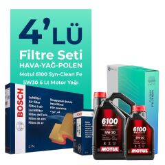 BOSCH Range Rover Vogue 3.0 Dizel Filtre Bakım Seti Motul Motor Yağlı (2013-2018) 4 Lü