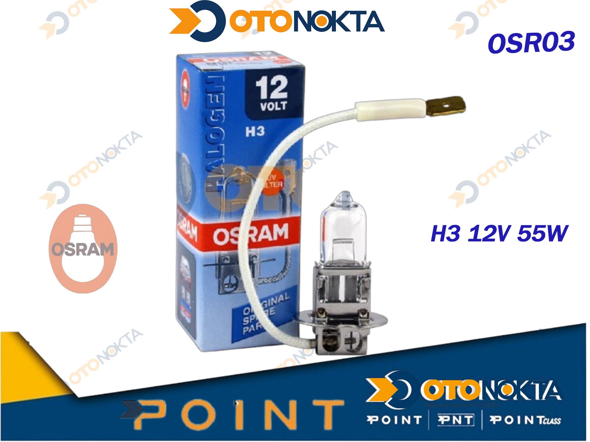 FAR AMPÜL NORMAL H3 12V 55W OSRAM