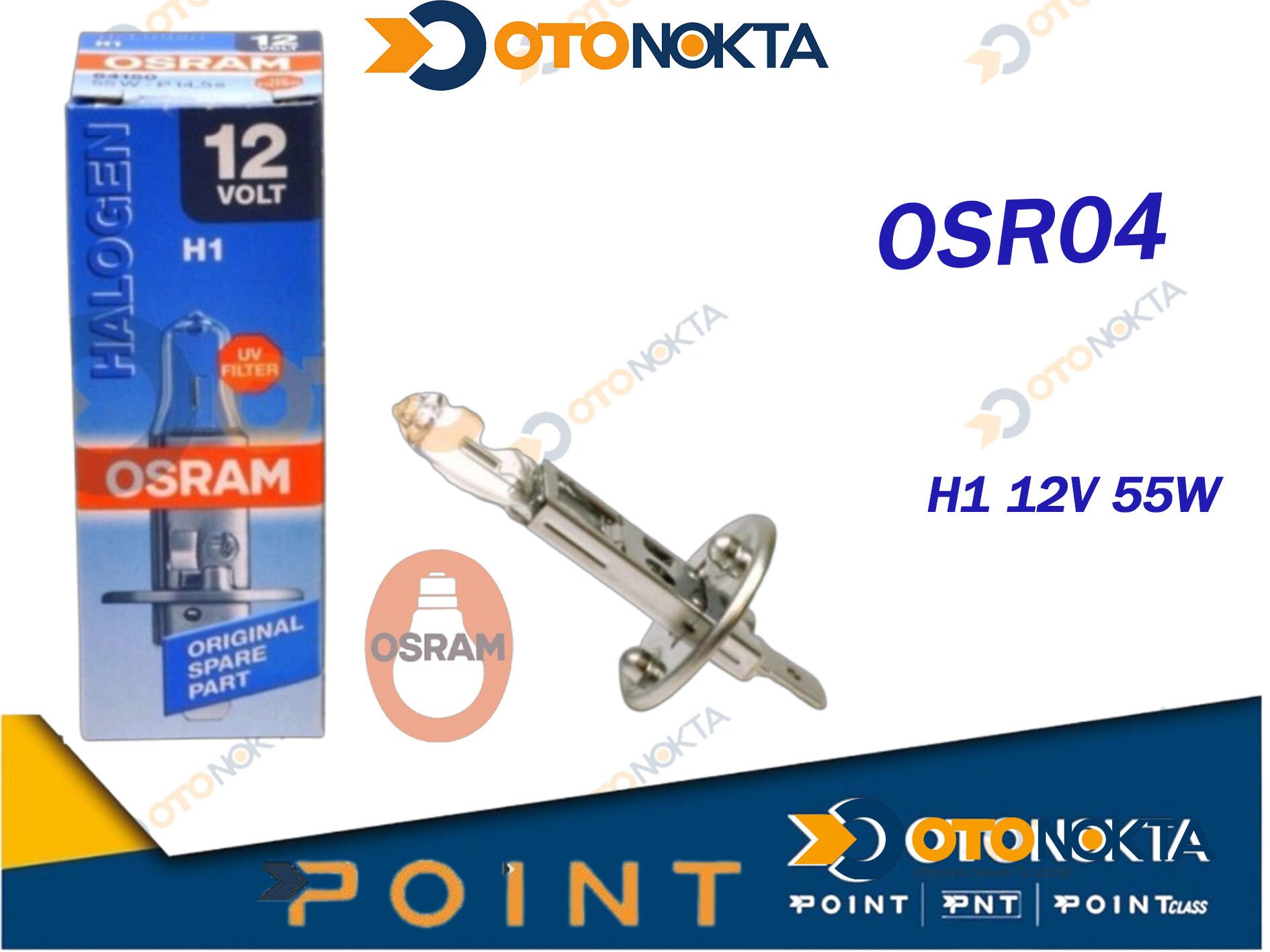 FAR AMPÜL NORMAL H1 12V 55W  OSRAM