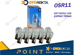AMPÜL 1016 ÇİFT DUYLU 12V 7225 çapraz çapraz OSRAM
