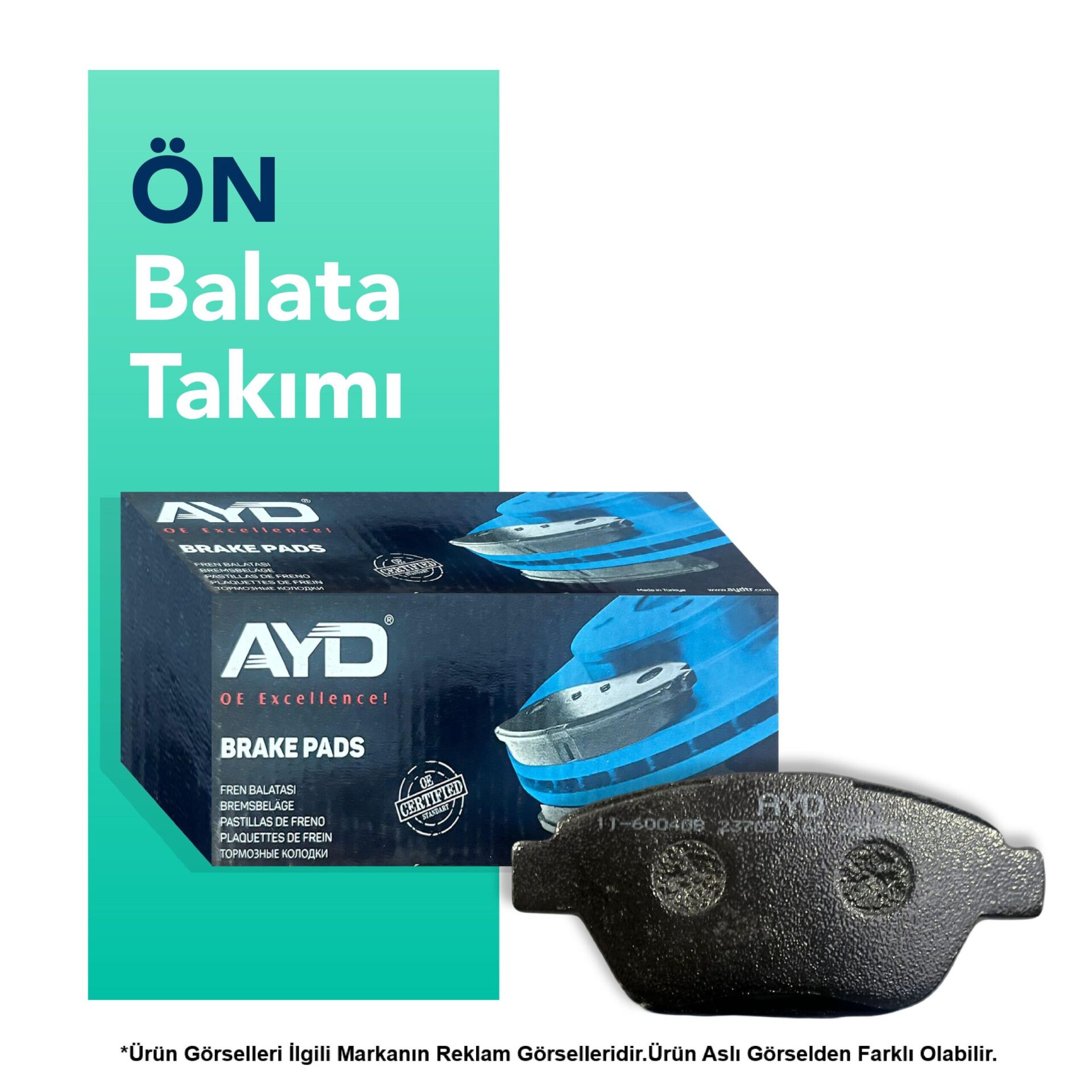 AYD Peugeot Rifter Ön Fren Balata Takımı (2018-2025)