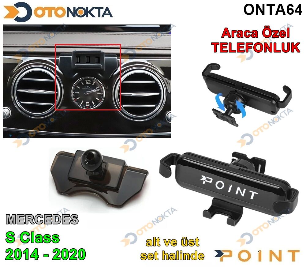 ARACA ÖZELTELEFON TUTUCU MERC S SERİ 14-20 POİNT