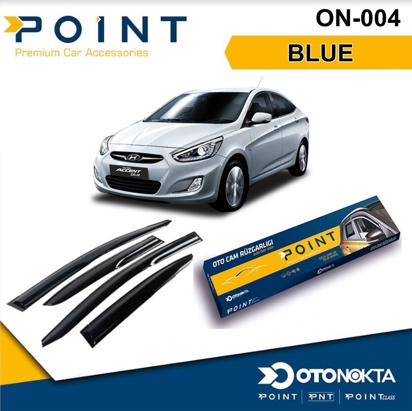 CAM RÜZGARLIĞI 4 LÜ  ACCENT BLUE İTHAL