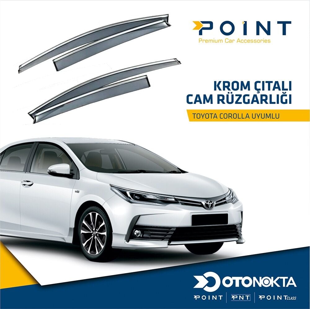 CAM RÜZGARLIĞI 4 LÜ KROMLU COROLLA 13-18 POİNT