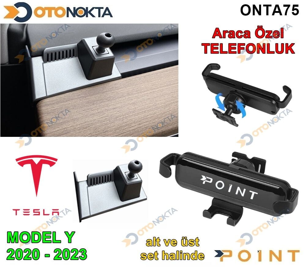 ARACA ÖZEL TELEFON TUTUCU TESLA MODEL Y 2021 POİNT