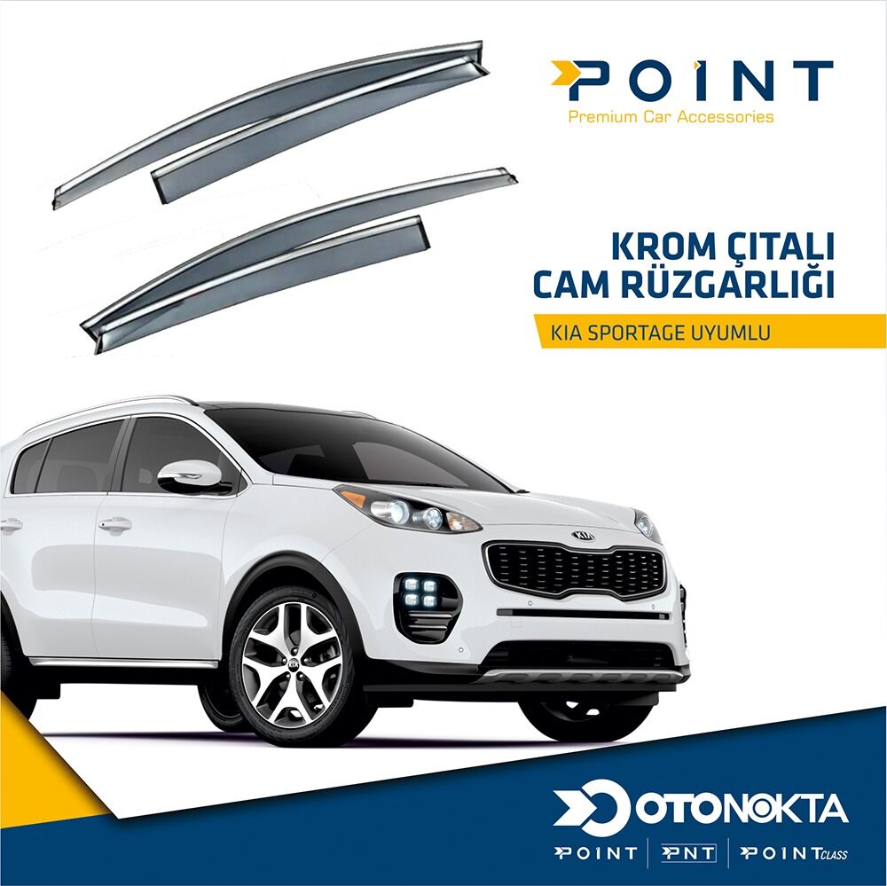 CAM RÜZGARLIĞI 4 LÜ KROMLU SPORTAGE 2017 POİNT
