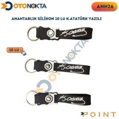 ANAHTARLIK SİLİKON 10 LU K.ATATÜRK YAZILI