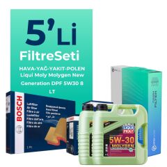 BOSCH Kia Sorento 2.5 Dizel Filtre Bakım Seti Liqui Moly Motor Yağlı (2006-2011) 5 Li