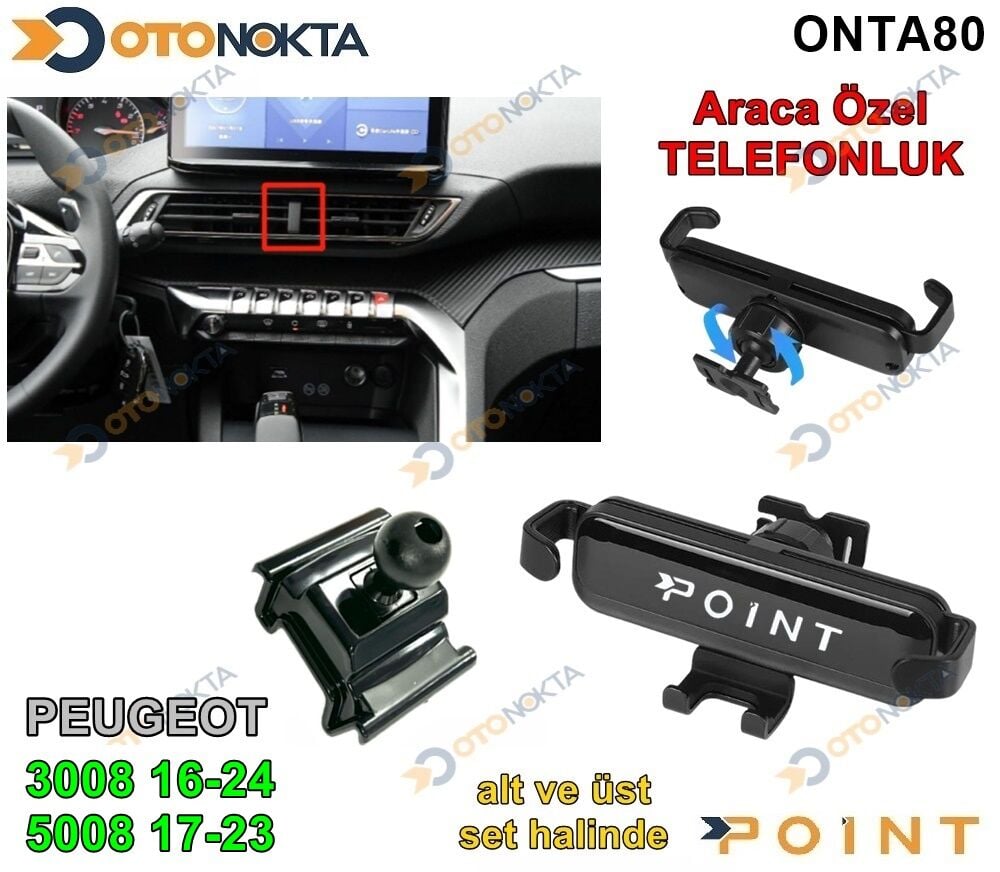ARAC ÖZL TELEFON TUTUCU PEJO 3008€5008 16-24 POİNT