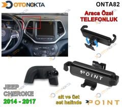 ARACA ÖZEL TELEFON TUTUCU JEEP CHEROKEE 16-17 POİN