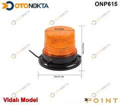 ÇAKAR TEPE LAMBASI SARI 12V€24V VİDALI