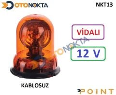 TEPE LAMBASI VİDALI SARI 12V EMR01