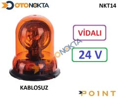 TEPE LAMBASI VİDALI SARI 24V EMR02