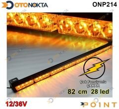 TEPE LAMBASI ÇAKAR 12€36V TURUNCU 76CM 28LED POİNT