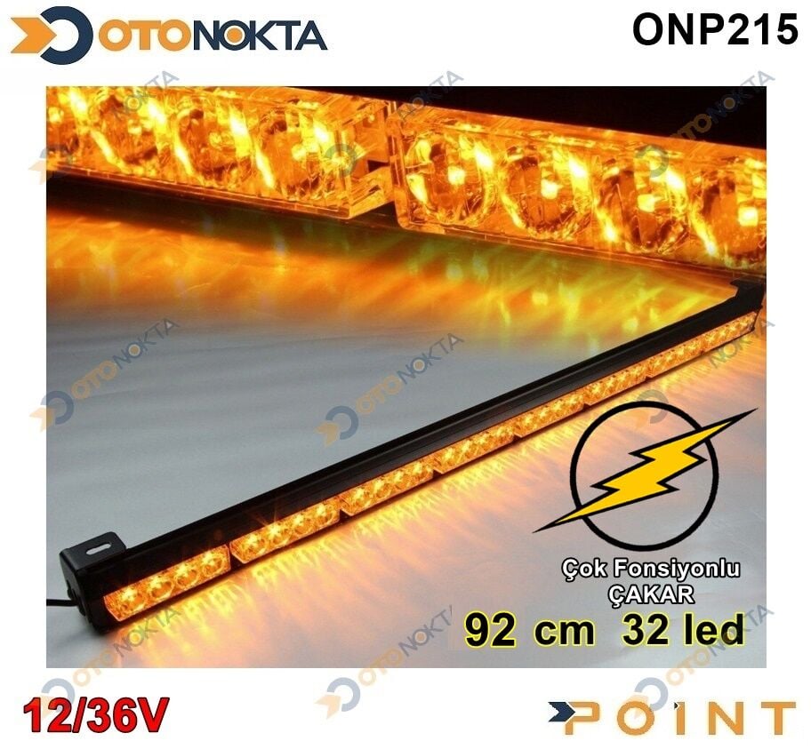 TEPE LAMBASI ÇAKAR12€36V TURUNCU 90 CM 32LED POİNT