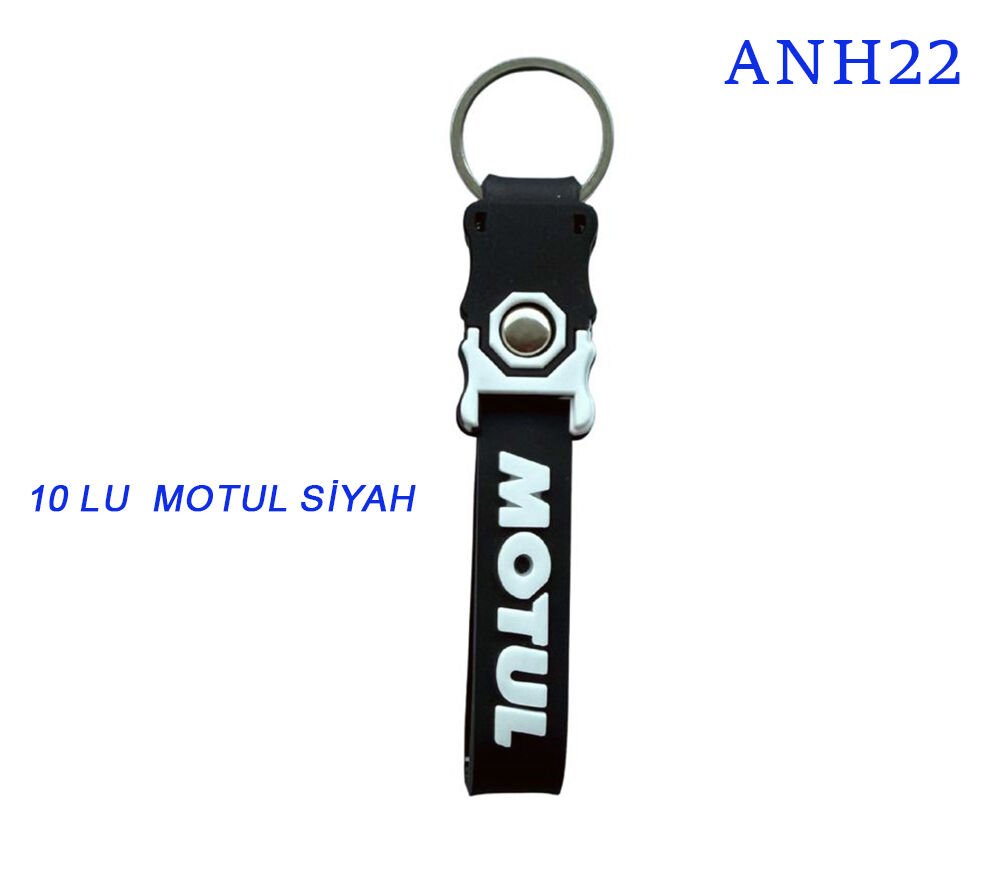 ANAHTARLIK SİLİKON 10 LU MOTUL SİYAH