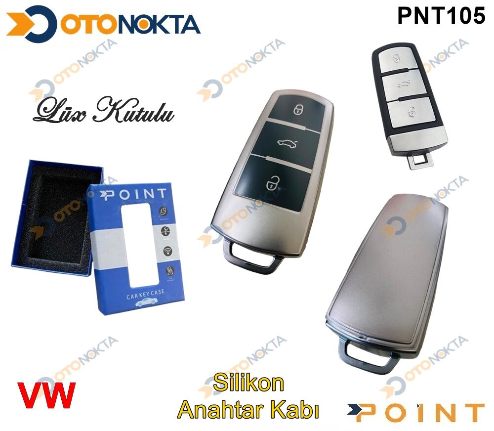 ANAHTARLIK KABI SİLİKONLU GRİ VW MODEL 4 POİNT