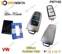 ANAHTARLIK KABI SİLİKONLU GRİ VW MODEL 4 POİNT