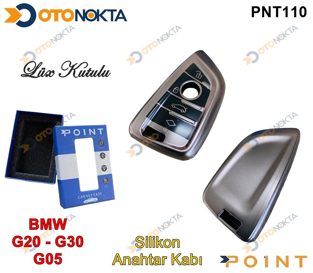 ANAHTARLIK KABI SİLİKONLU GRİ BMW MODEL 1 POİNT