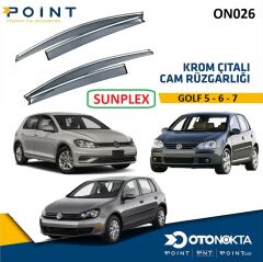 CAM RÜZGARLIĞI 4 LÜ KROMLU VW GOLF 5-6-7 SUNPLEX
