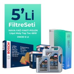 Bosch Mercedes E220 Dizel Filtre Bakım Seti Liqui Moly Motor Yağlı (2023-2025) 5 Li