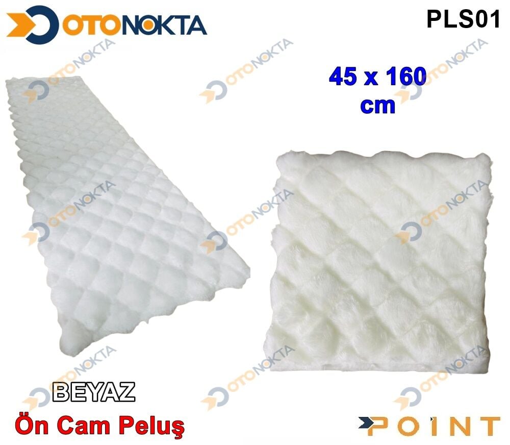 PELUŞ TÜYLÜ KAPİTONELİ BEYAZ