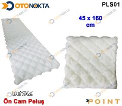 PELUŞ TÜYLÜ KAPİTONELİ BEYAZ