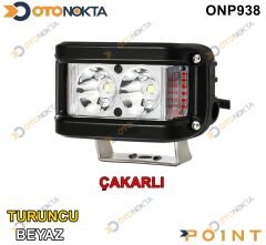 OFF ROAD SİS KARE BEYAZ TURUNCU ÇAKARLI POİNT