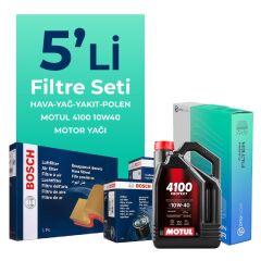 BOSCH Jeep Grand Cherokee 3.1 Dizel Filtre Bakım Seti Motul Motor Yağlı (1999-2002) 5 Li