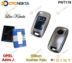 ANAHTARLIK KABI SİLİKONLU GRİ OPEL MODEL 2 POİNT