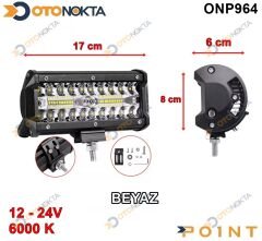 OFF ROAD ÇALIŞMA 120W 12€24 V BEYAZ 80 LED POİNT