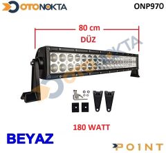 OFF ROAD SİS 180W LED BAR 80CM DÜZ ÇİFT SIRA POİNT