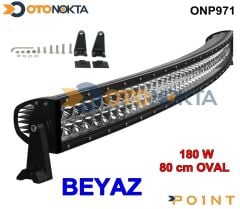 OFF ROAD SİS 180W LED BAR 80C OVAL ÇİFT SIRA POİNT