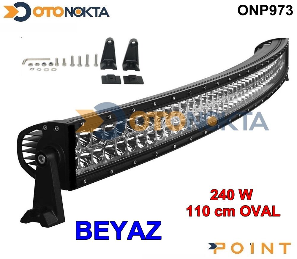 OFF ROAD SİS 240W LED BAR 110C OVL ÇİFT SIRA POİNT