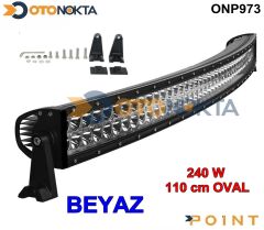 OFF ROAD SİS 240W LED BAR 110C OVL ÇİFT SIRA POİNT