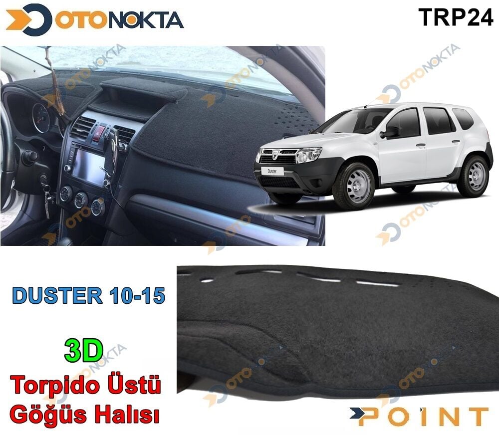 TORPİDO ÜSTÜ 3D KESİM KALIBI SİYAH DUSTER 10-15
