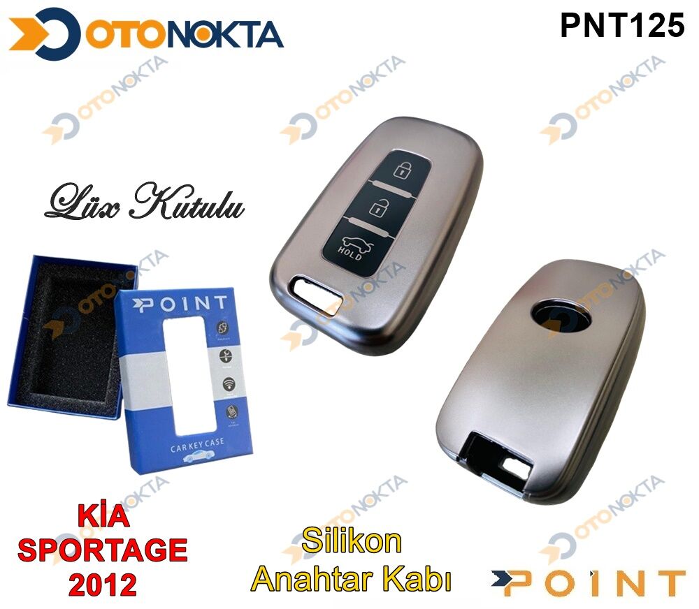 ANAHTARLIK KABI SİLİKONLU GRİ  KİA MODEL 1 POİNT