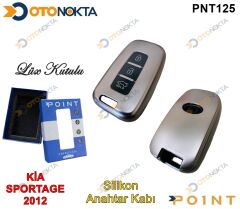 ANAHTARLIK KABI SİLİKONLU GRİ  KİA MODEL 1 POİNT